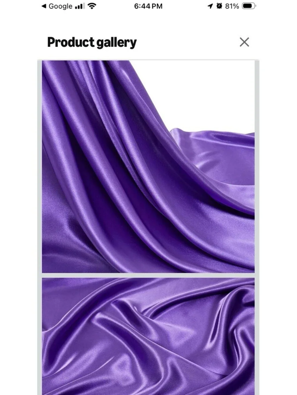 Purple 90”x156” Lamour Satin Rectangle TABLECLOTH